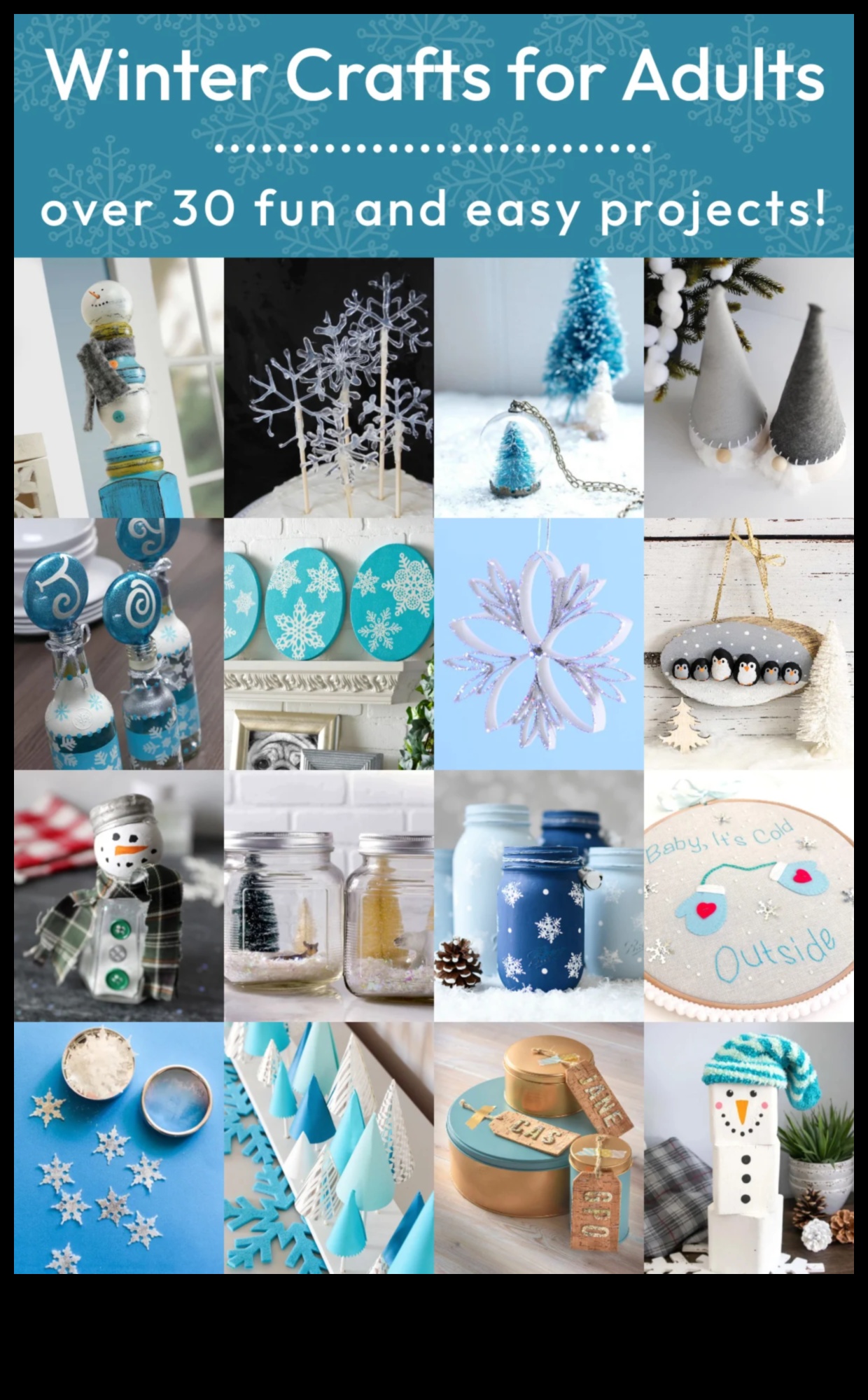 Ziemas brīnumzemes amatniecība: DIY projekti sniega ainavai