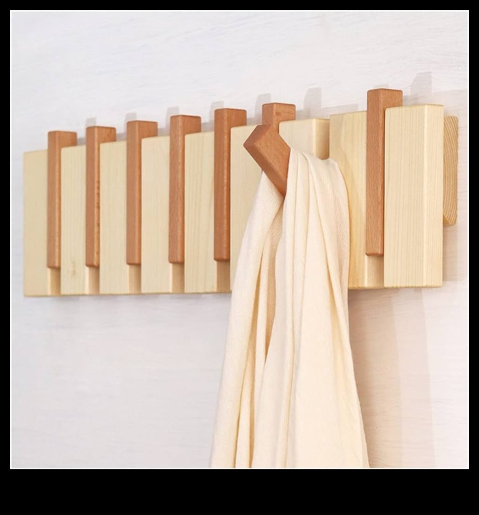 Koka sienas āķi: stilīgu organizatorisku risinājumu izstrāde