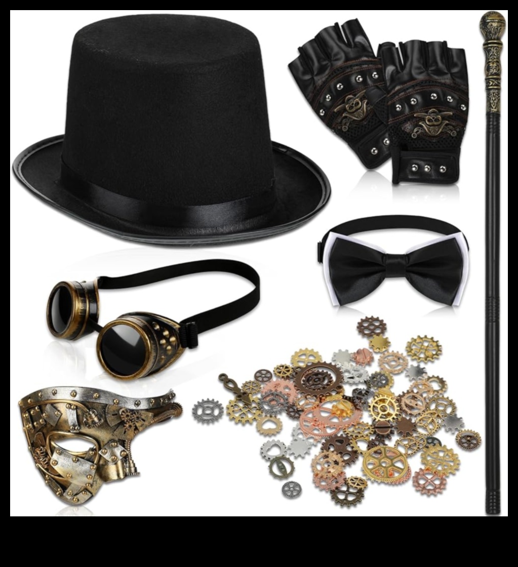 Steampunk aksesuāri Modes paziņojums mūsdienu džentlmeņiem 1 DIY aksesuāri, iedvesmojoties no steampunk stila: rīki un sīkrīku elegance